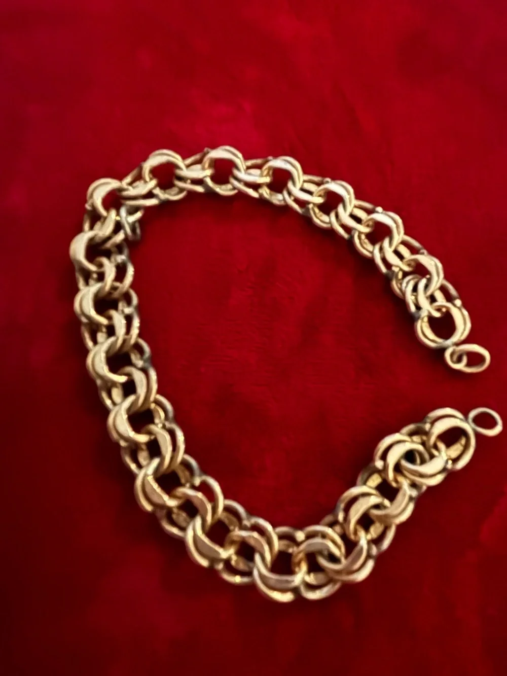 Goldfill double rolo bracelet